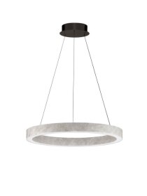 Lampa wisząca nowoczesna okrągła marmur LELLYA ring LED 30W