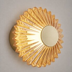 Lampa sufitowa / kinkiet Padre 6W LED złoty szklany Millagro ML2795