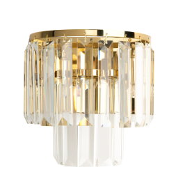  Kinkiet ścienny MONACO złoty W0288 kryształy w STYLU GLAMOUR