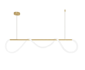 ampa wisząca sufitowa GOLD liniowa listwa LED nad stół + PILOT