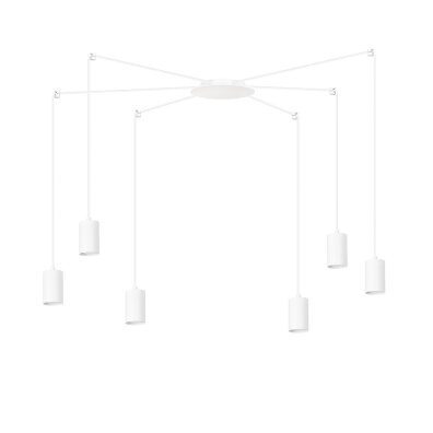 Lampa TRAKER 6 WH / WHITE 525/6 SPOT halogen punktowy PAJĄK regulowana DESIGN biały LOFT