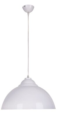 Lampa wisząca ZWIS UNI 1X60W E27 BIAŁY loft modern klosz regulowana wysokosć