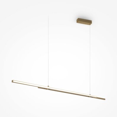 Lampa wisząca listwa długa regulowana LED złota nad stół Halo MOD005PL-L36BSK Maytoni