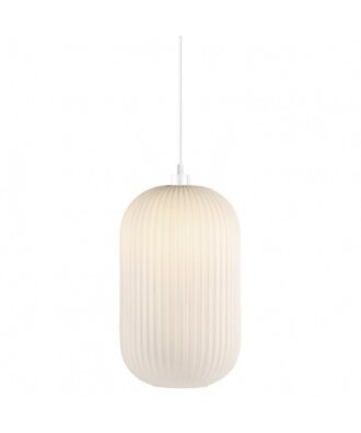 Lampa wisząca szklana MILFORD 20 Nordlux biała szkło E27 40W