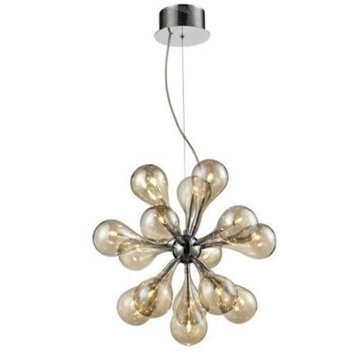  Lampa wisząca żyrandol Ferrara 15 kule ball szkło 15xG4