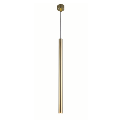 Lampa WISZĄCA LUNGO 1 LP-894/1P GD Light Prestige złota TUBA metalowa ZWIS 1xG9 5W