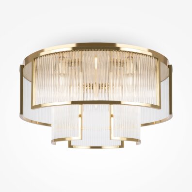 Lampa sufitowa plafon okrągły glamour Frame złota MOD174CL-09G 60W