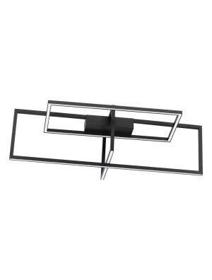 Lampa sufitowa plafon geometryczny czarny Clean LED 31W LUCES EXCLUSIVAS