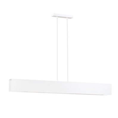 Lampa sufitowa GENTOR regulowana biała listwa 4xE27 w stylu LOFT