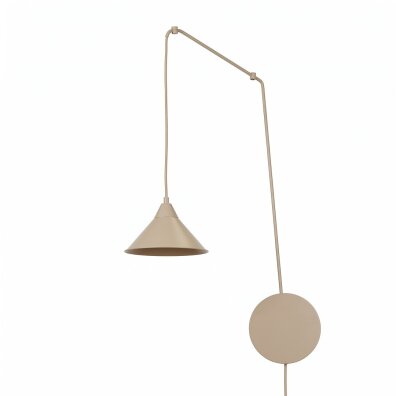 Lampa wisząca żyrandol ze stożkiem ścienna ABRAMO 1 MOKKA 1786/1 Emibig