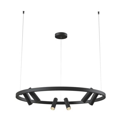 Lampa wisząca REGULOWANA okręg tuby czarna Satelitarna MOD102PL-L42B Maytoni 42W 3000K