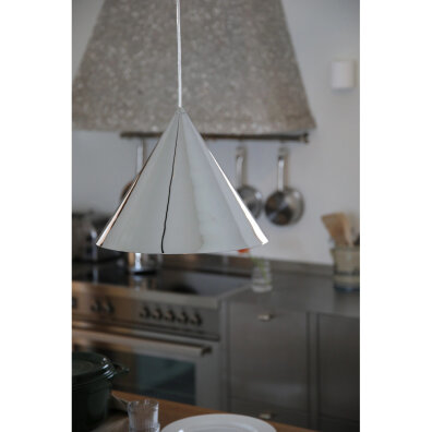 Lampa wisząca stożek metalowy Tip 37,5cm chrom 109163 Markslojd