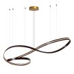 Lampa wisząca duża nad stół SLALOM 13493/68/96 brązowa PILOT (1)