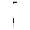 Lampa Slimi S Nero Track / Gold czarna oprawa szynowa tuba 1xG9 3,5W LED