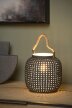 Lampa biurkowa stołowa SAFIYA Lucide szara ogrągła ball kula w stylu retro dzbanek uchwyt 1xE14 25W IP20 (2)