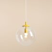 GLOBE 562G14 żółta Lampa wisząca Aldex przeźroczysta kula E27