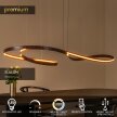 Lampa wisząca duża nad stół SLALOM 13493/68/96 brązowa PILOT (5)