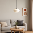 Nowoczesna lampa wisząca FILO MILKY 9001PL_G1_M – szklany biały klosz fi28 (2)