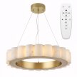 Lampa sufitowa wisząca glamour LED Brush Gold 27W + PILOT
