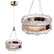 Lampa wisząca sufitowa glamour złota kryształy MELODY 3000K LED (1)