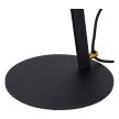 Lampa biurkowa stołowa JANTUANO Lucide ściemniacz czarna regulowana desk lamp black złoty klosz LOFT 1xGU10 5W IP20 (6)