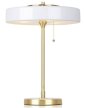 Lampa biurkowa Art Deco 2000 stołowa biała LED 24W