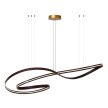 Lampa wisząca duża nad stół SLALOM 13493/68/96 brązowa PILOT (3)