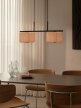 Lampa wisząca Vivienne Nordlux – podwójna lampa z plisowanymi abażurami tkanina 10W (2)