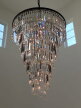 Duża lampa wisząca do salonu/jadalni kryształy spirala HERRA 80cm (2)