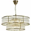 ŻYRANDOL złota lampa wisząca sufitowa glamour kryształy ESSA E14 IP20