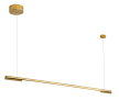 LAMPA WISZĄCA ORGANIC HORIZON P0360 złota listwa LED 26W