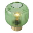 Lampa biurkowa stołowa MALOTO Lucide zielona klosz kula okrągła szkło glass ball w stylu glamour 1xE27 40W IP20