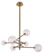  Lampa LOLLIPOP P0294 LAMPA WISZĄCA ball szkło złota kule