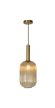 Lampa wisząca MALOTO Lucide brązowa szkło ball zwis glamour LOFT klosz półokrągły 1xE27 40W IP20