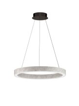 Lampa wisząca nowoczesna okrągła marmur LELLYA ring LED 30W