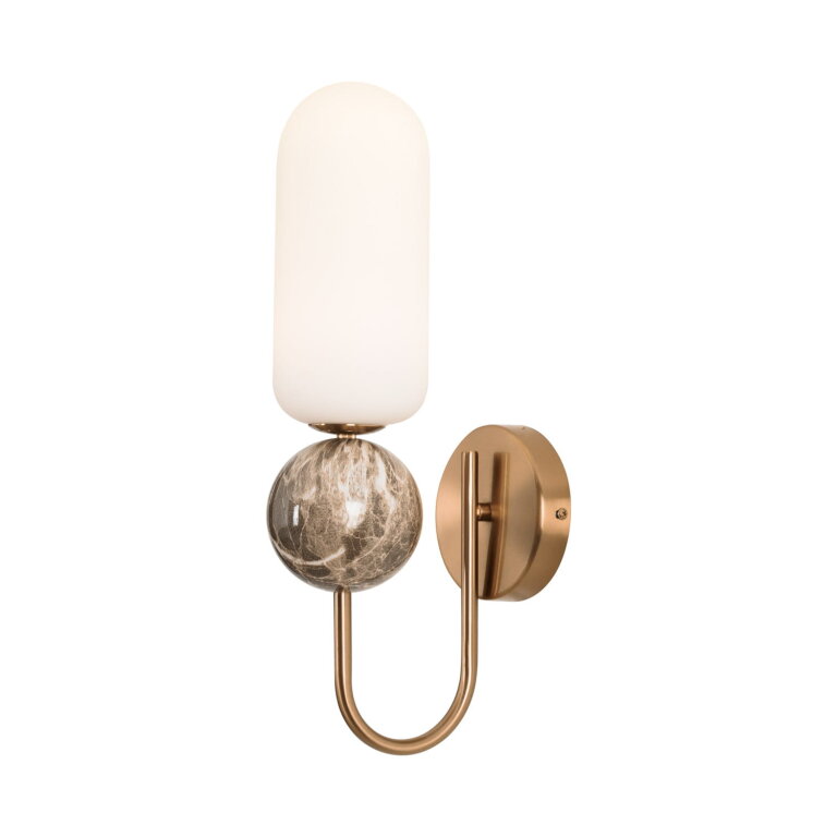 Nowoczesny kinkiet ścienny złoty/marmur ROMA GOLD Maxlight W0380 (2)