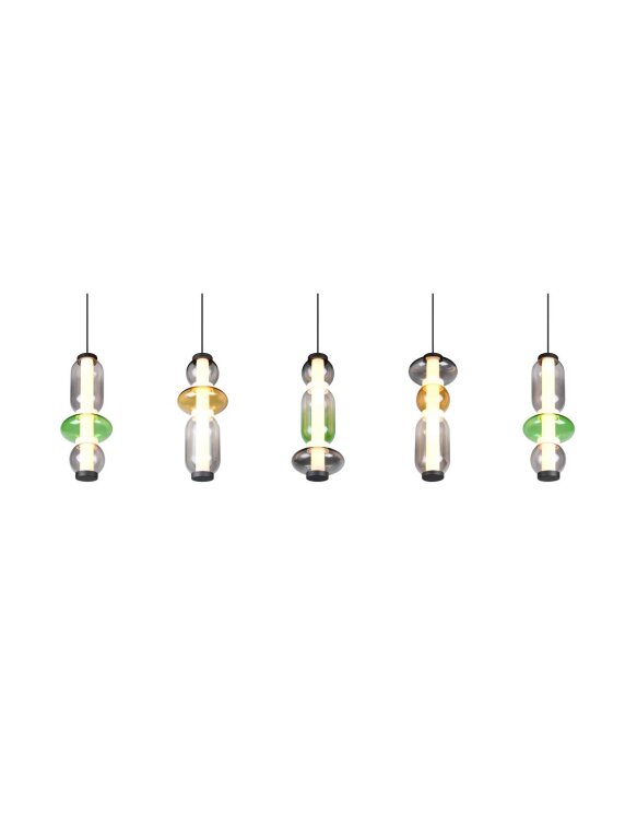 Lampa wisząca nowoczesna MINERVA multikolor LED 8W Trio Lighting (2)