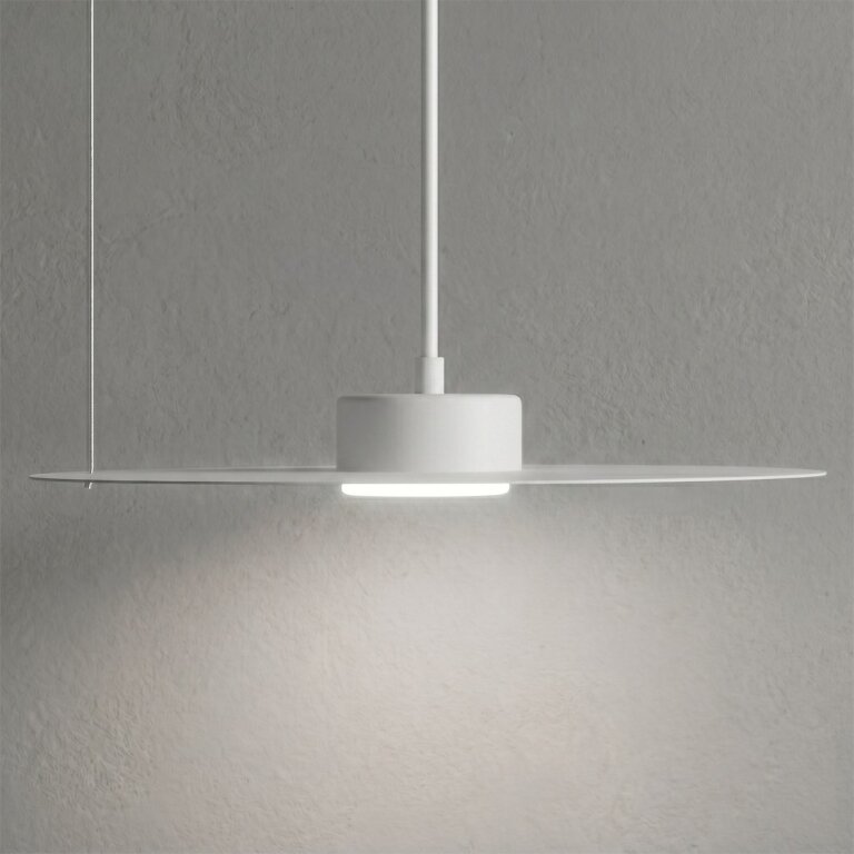 Lampa wisząca PIATTO Biała 1xGX53 fi 350mm MLP2916 Millagro (2)