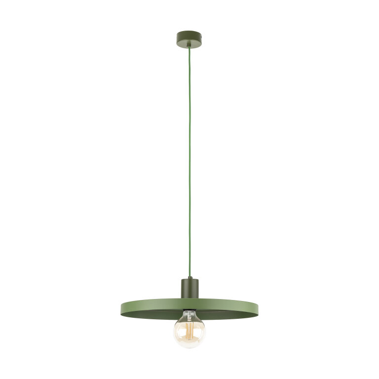 Lampa wisząca pojedyncza zwis okrągła zielona SILA GREEN PEAPOD 1XE27 (1)