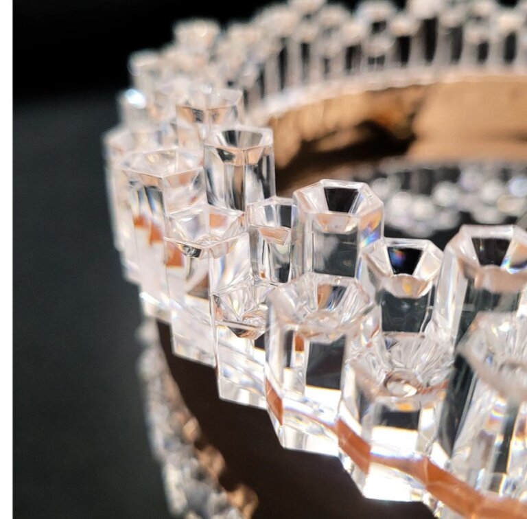 Lampa wisząca sufitowa glamour złota kryształy MELODY 3000K LED (3)