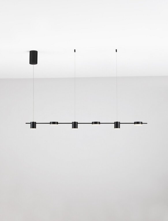 Lampa nowoczesna wisząca listwa czarna długa nad wyspę ZAIR LED 29W (3)