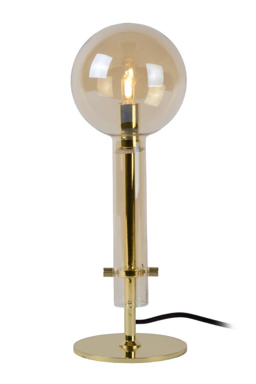 Lampa biurkowa stołowa LONE Lucide złota desk lamp tuba mała LOFT 1xG9 28W IP20 (1)