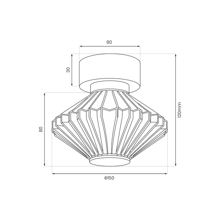 Lampa sufitowa / kinkiet Padre 6W LED złoty szklany Millagro ML2795 (10)
