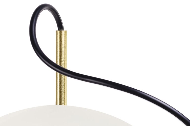 Lampa wisząca CAPRI 4 biała / złota kula MOLEKUŁY 7W 3000K LED (7)