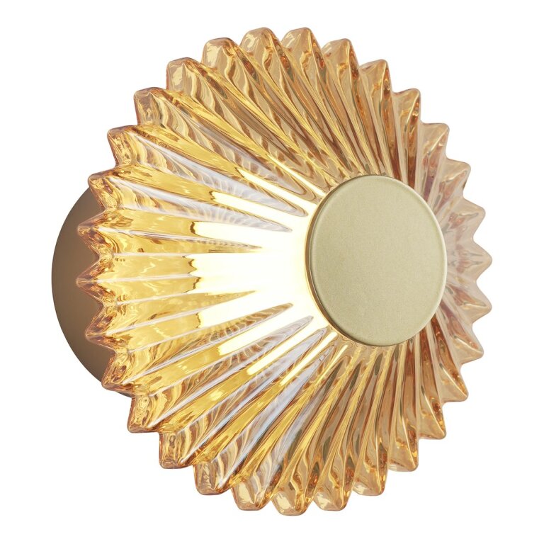 Lampa sufitowa / kinkiet Padre 6W LED złoty szklany Millagro ML2795 (8)