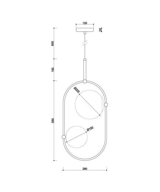 Lampa wisząca sufitowa KOBAN C biała regulowana wysokość biała KULE 2xG9 (3)
