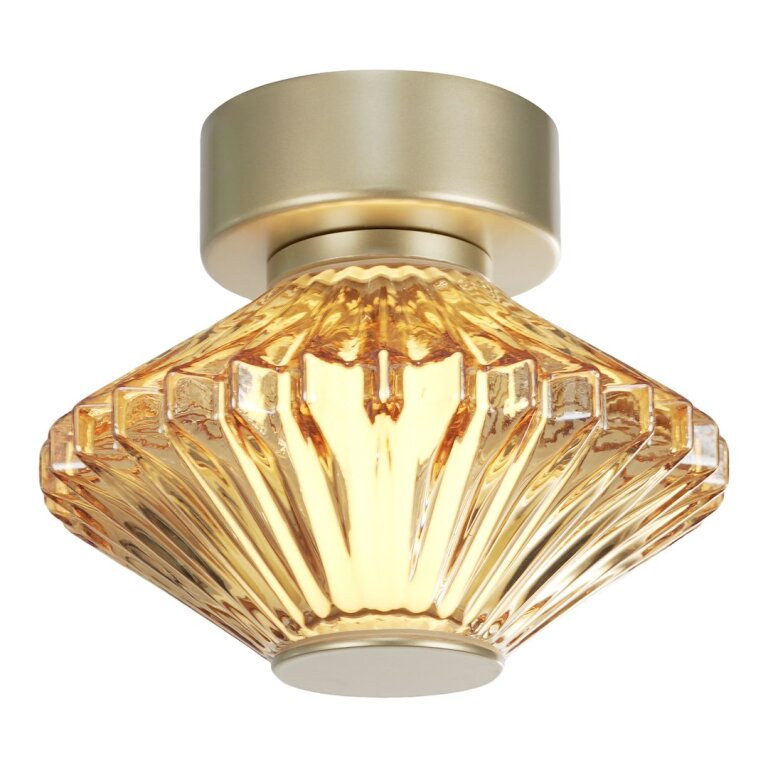 Lampa sufitowa / kinkiet Padre 6W LED złoty szklany Millagro ML2795 (7)