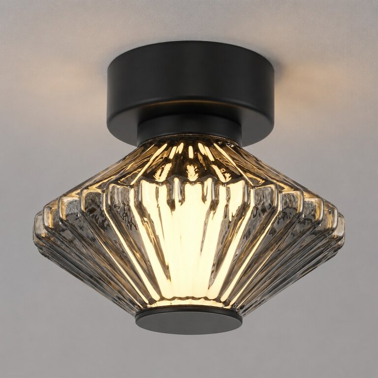  Lampa sufitowa / kinkiet Padre 6W LED czarny szklany Millagro ML2794 (3)
