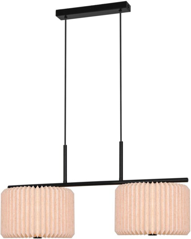 Lampa wisząca Vivienne Nordlux – podwójna lampa z plisowanymi abażurami tkanina 10W (1)