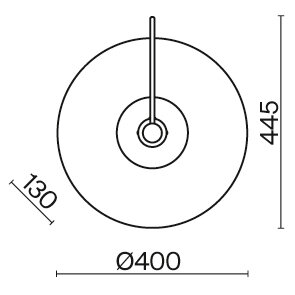 Kinkiet SREBRNY nowoczesny MAYTONI MARE MOD305WL-01CH